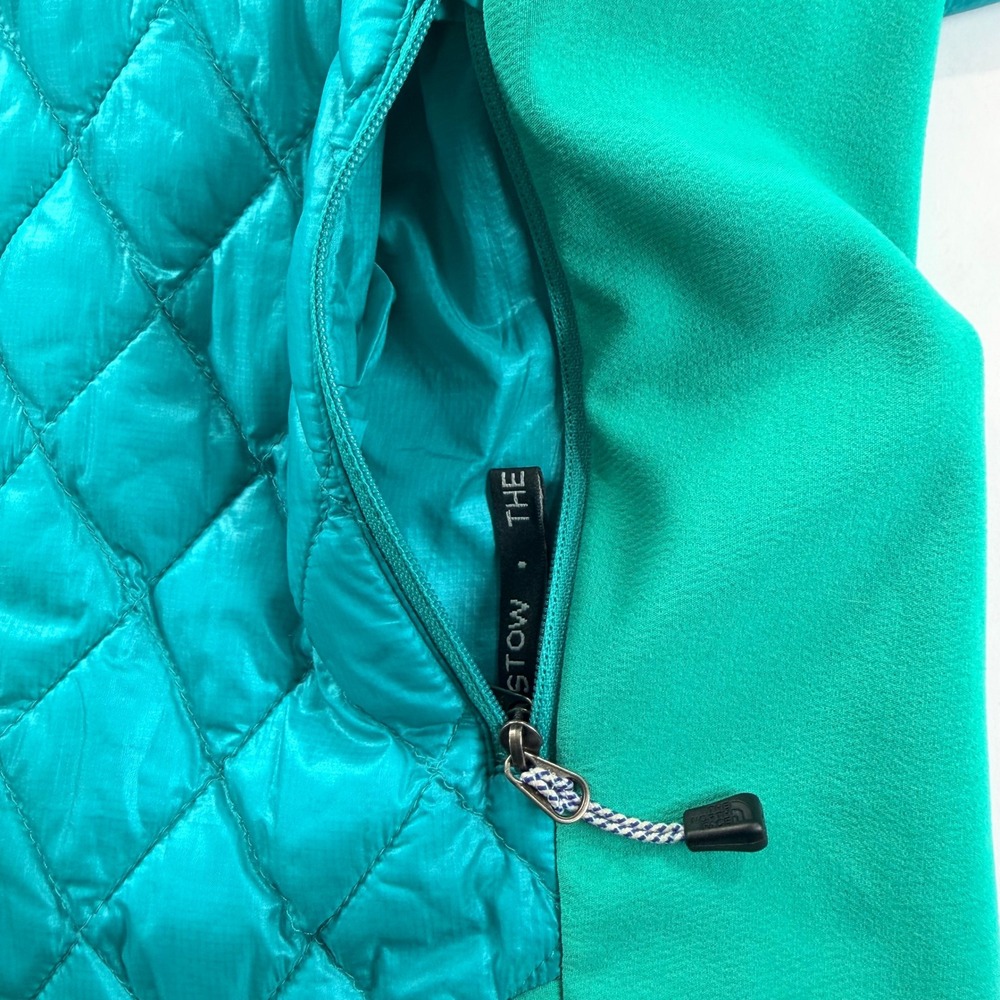 The North Face ThermoBall Hybrid Jacket Womens S Teal Quilted Full Zip Outdoor - Picture 5 of 12
